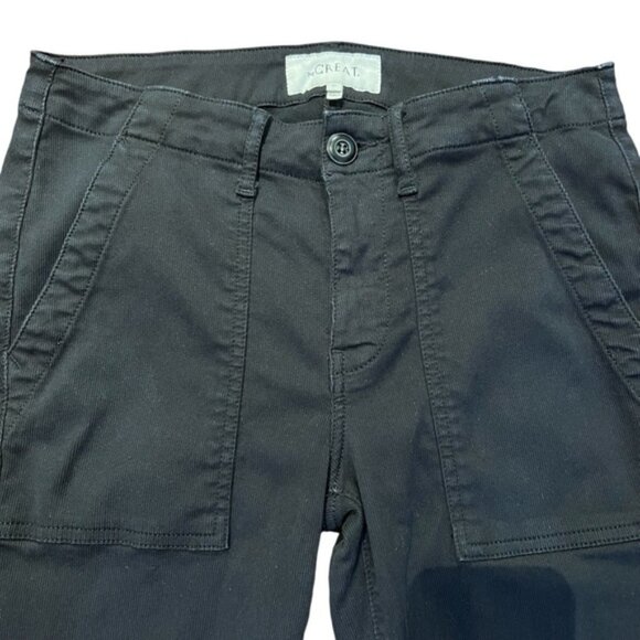 The Great slim fit corduroy utility style pants in black size 27 good condition - Picture 3 of 11